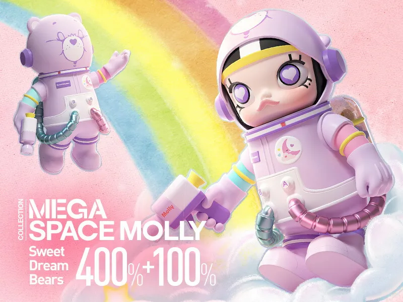 MEGA SPACE MOLLY 400%+100% Sweet Dream Bears