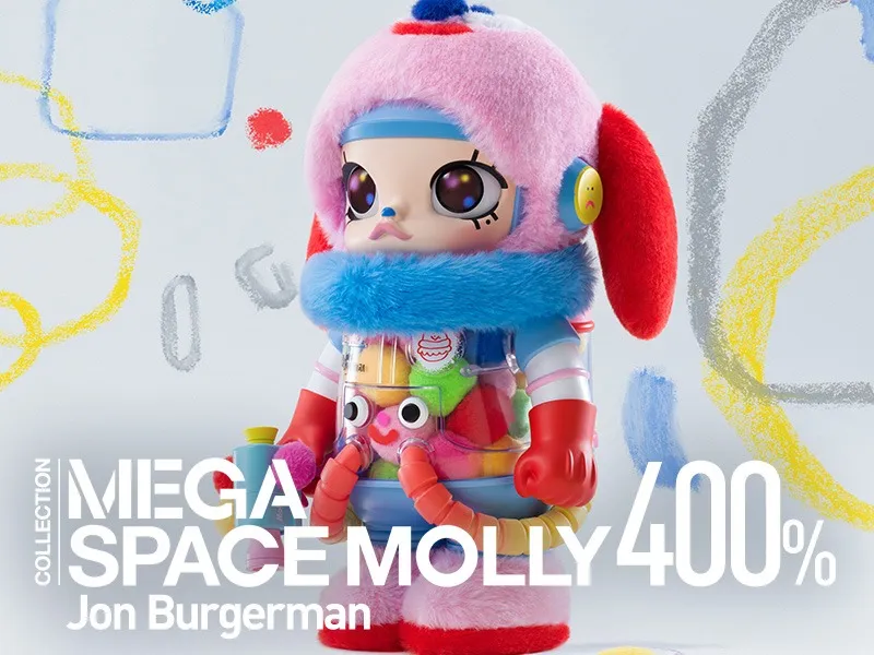 MEGA SPACE MOLLY 400% Jon Burgerman