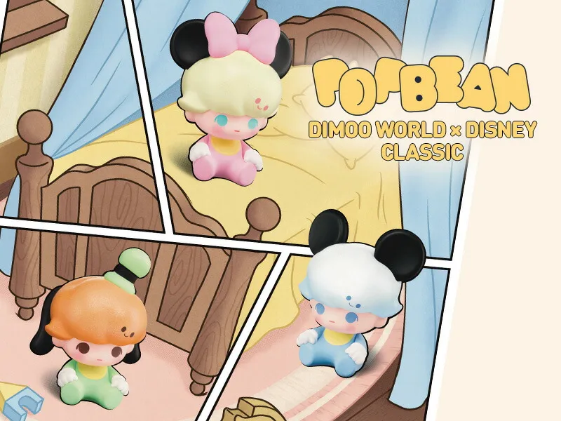 POP BEAN DIMOO WORLD × DISNEY クラシックシリーズ（3Pcs Per Pack）